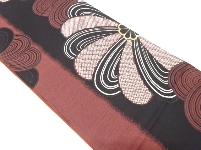 JAPANESE FUKURO OBI FOR FURISODE / WOVEN FLOWER